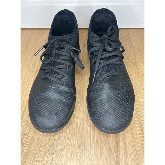 ADIDAS MENS 5.5 PREDATOR ACCURACY.3 TF TURF SOCCER SHOES BLACK OUT LACE UP - Picture 2 of 7